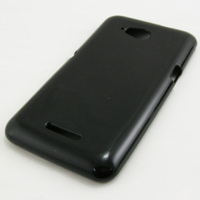 Силиконов гръб ТПУ гланц JELLY  CASE за Sony Xperia E4G/ E4G Dual черен